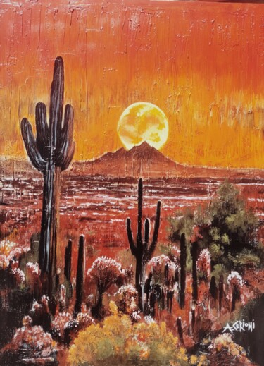 Peinture intitulée "Arizona" par Andrea Cerioni, Œuvre d'art originale, Acrylique