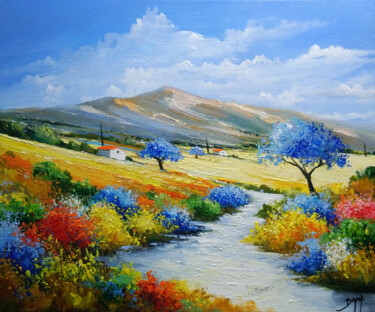 Un jour d'été en Provence "Un jour d'été en Pr…" başlıklı Tablo Eric Bruni tarafından, Orijinal sanat, Akrilik Ahşap Sedye çerçevesi üzerine monte edi…
