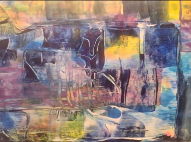 绘画 标题为“Urban Framework” 由Christine Meeks, 原创艺术品, 丙烯