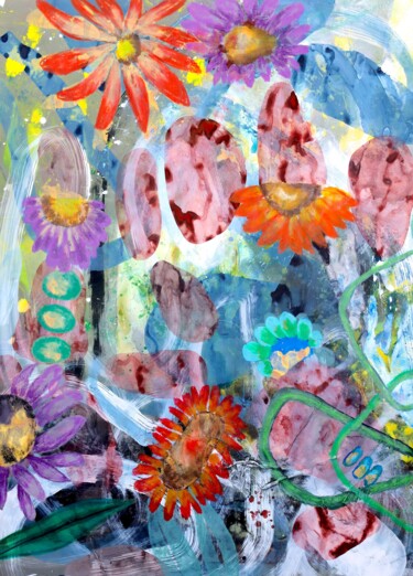 Pittura intitolato "Beautiful bane 02" da Poonam Choudhary, Opera d'arte originale, Olio