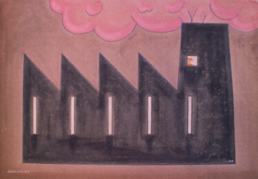 constructo visual 25 Schilderij getiteld "constructo visual 25" door Ojolo - Abel García, Origineel Kunstwerk, Olie