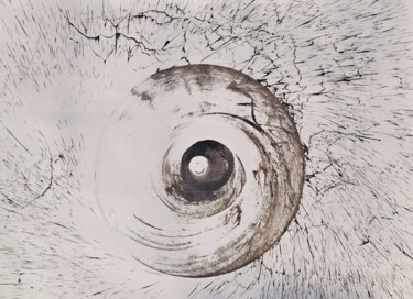 Pittura intitolato "Wormhole" da Rubin Kriel, Opera d'arte originale, Acrilico