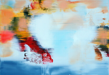 Painting titled "__abstract." by Konstantin Grabowski, Original Artwork, Pigments Mounted on Wood Stretcher frame