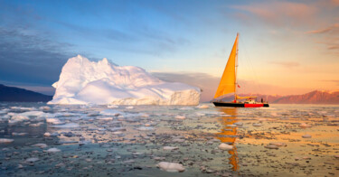 Fotografia intitolato "Greenland Fjords" da Sergey Agapov, Opera d'arte originale, Fotografia digitale