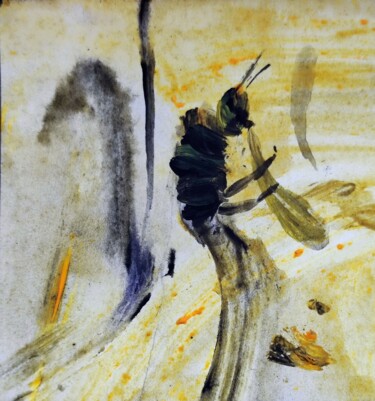 Peinture intitulée "No killer bees were…" par Milto Sideris, Œuvre d'art originale, Acrylique