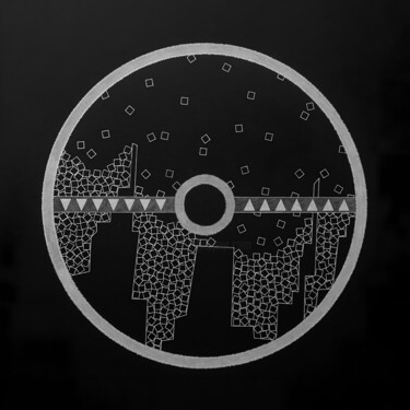 Brute Game’ A1 绘画 标题为“Brute Game’ A1” 由Артем Смирнов, 原创艺术品, 中性笔 安装在木板上