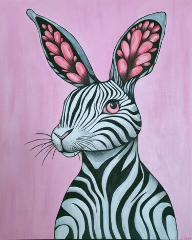 "Rabbit" 绘画 标题为“"Rabbit"” 由Tatiana Zemtsovskaya (ZEMA), 原创艺术品, 丙烯