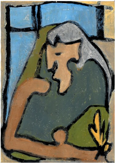 Tekening getiteld "Loneliness" door Anna Pron Ko, Origineel Kunstwerk, Pastel