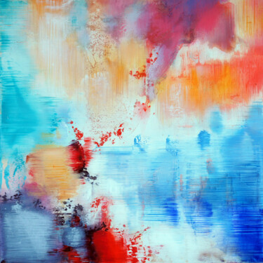 绘画 标题为“__abstract......” 由Konstantin Grabowski, 原创艺术品, 油 安装在木质担架架上