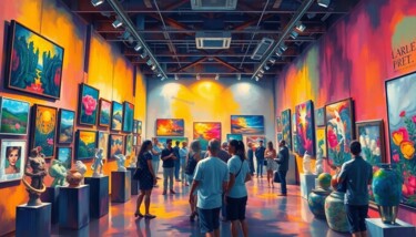 Digital Arts titled "Art gallery" by Alexandra Corina Irimia, Original Artwork, AI generated image