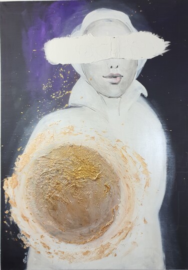 Pittura intitolato "Remember (the unive…" da Kerstin Vogel, Opera d'arte originale, Acrilico Montato su Telaio per barella i…