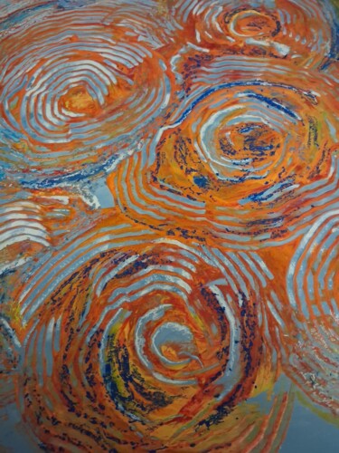 Pintura intitulada "Celestial imprints" por Sladjana Soskic (Vasilijina), Obras de arte originais, Acrílico