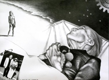 Dessin intitulée "un certain été 99" par Alain Bonnand, Œuvre d'art originale
