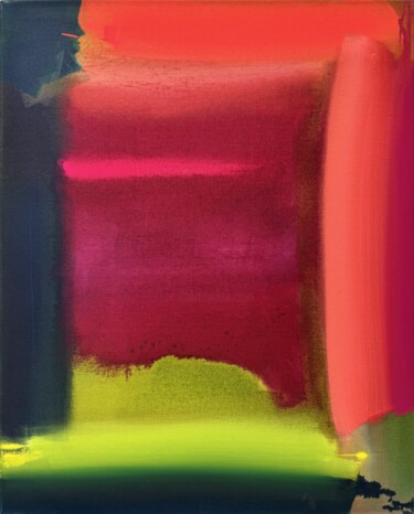 Pittura intitolato "Magenta Lime , 2023…" da Ptolemy Mann, Opera d'arte originale, Acrilico