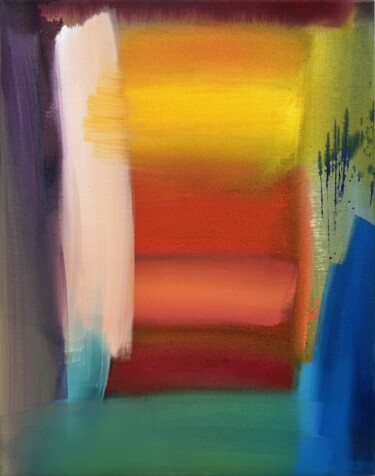 Schilderij getiteld "Threshold Spectrum,…" door Ptolemy Mann, Origineel Kunstwerk, Acryl