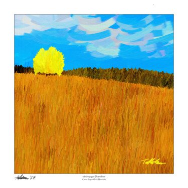 "Andropogon Downslope" (sq) (click reproductions for opt.) ""Andropogon Downslo…" başlıklı Tablo Tad Anderson tarafından, Orijinal sanat, Dijital baskı