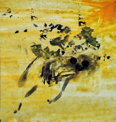 "No killer bees were…" başlıklı Tablo Milto Sideris tarafından, Orijinal sanat, Akrilik