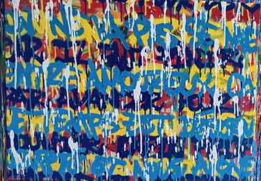 Peinture intitulée "Un peu plus d'amour" par Axel ., Œuvre d'art originale, Bombe aérosol Monté sur Châssis en bois