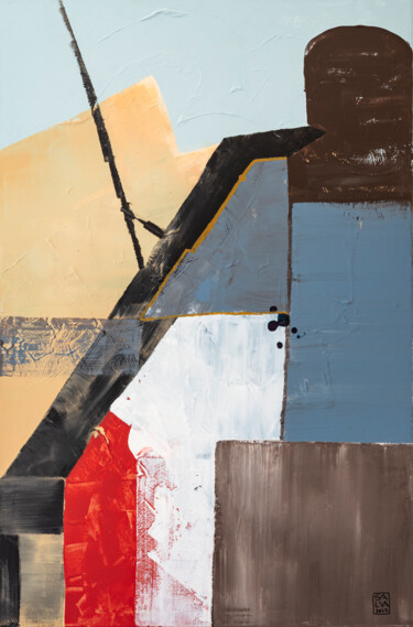 绘画 标题为“composizione_6_25” 由Salvatore Balice, 原创艺术品, 丙烯 安装在木质担架架上
