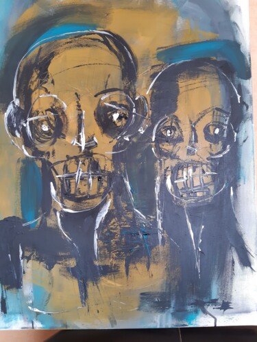 Schilderij getiteld "1" door Michel Marzin, Origineel Kunstwerk, Acryl