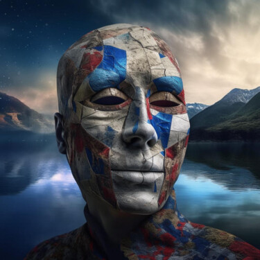 数字艺术 标题为“Mask 3.0” 由Elmir Tatar, 原创艺术品, AI生成的图像