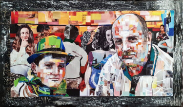 """ Portraits I """ başlıklı Kolaj Angel Rengell tarafından, Orijinal sanat, Kolaj