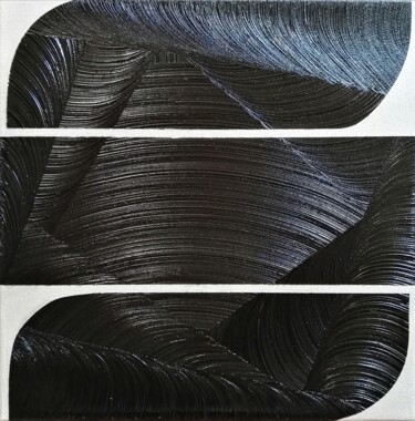 Pintura intitulada "peinture contempora…" por Steivan Loundou, Obras de arte originais, Óleo Montado em Armação em madeira