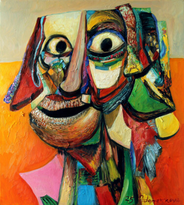 Mask#3 Картина под названием "Mask#3" - Marina Podgaevskaya, Подлинное произведение искусства, Масло