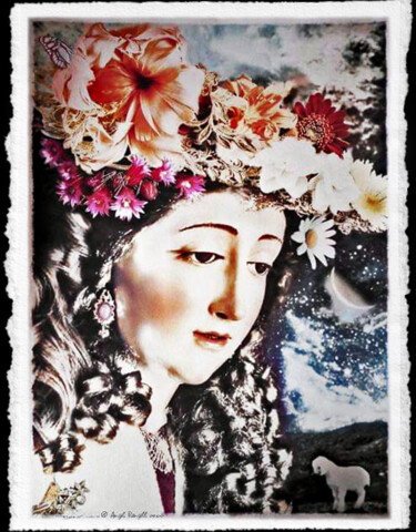 Painting titled "" PASTORA "" by Angel Rengell, Original Artwork, Watercolor