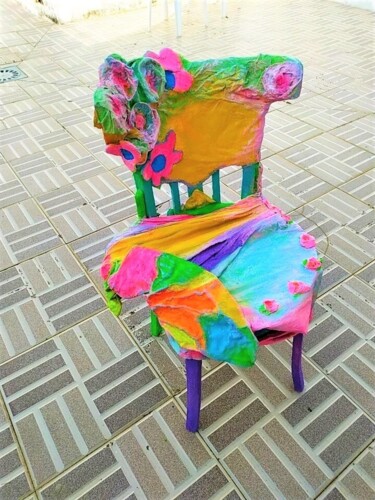 Sculptuur getiteld "DANA" door M. Ruiz Figueras, Origineel Kunstwerk, Collages