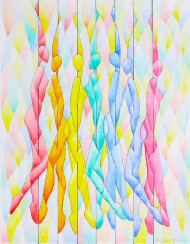 「Ноты в красках солн…」というタイトルの絵画 Alexander Breskinによって, オリジナルのアートワーク, 水彩画