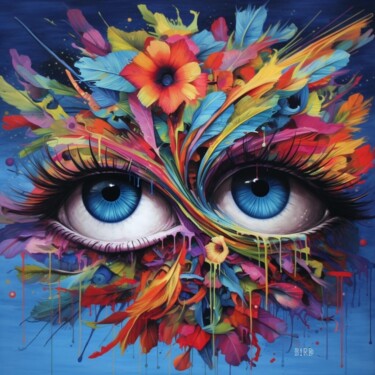 「Seeing You」というタイトルのデジタルアーツ Beauty Ivesによって, オリジナルのアートワーク, AI生成画像