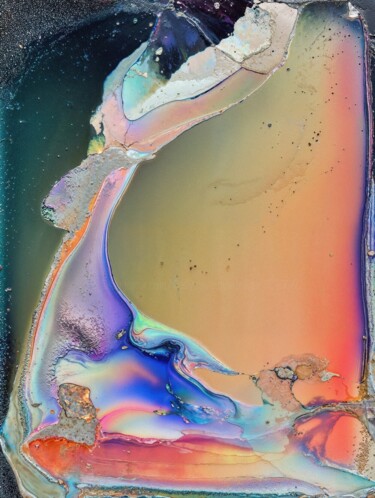 Fotografie mit dem Titel "Burnt metal scan 5" von Vladyslav Shyrobokov, Original-Kunstwerk, Digitale Fotografie