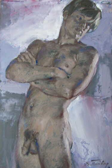 Schilderij getiteld "March" door Viktoria Pidvarchan, Origineel Kunstwerk, Olie