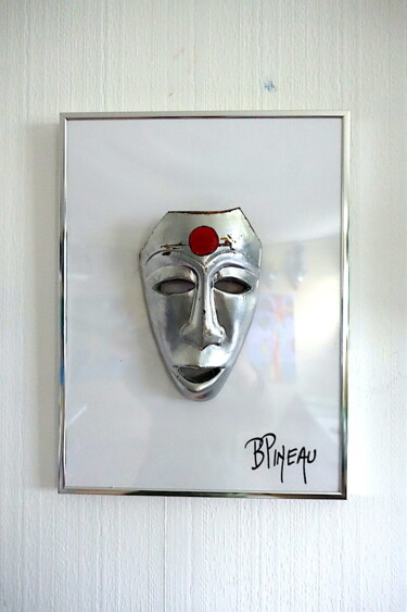 Scultura intitolato "N012H41 Surpris" da Bernard Pineau, Opera d'arte originale, Legno Montato su Plexiglass
