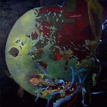 Pittura intitolato "Le Jour Où" da Cécile Fournier, Opera d'arte originale, Acrilico Montato su Telaio per barella in legno