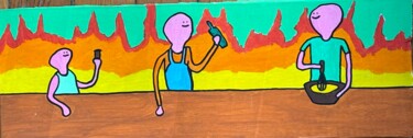绘画 标题为“Tout va bien quand…” 由Mou, 原创艺术品, 水粉