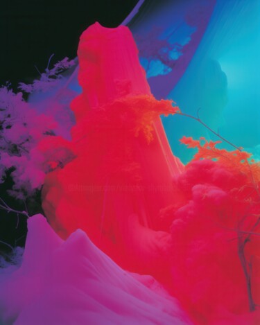 Digitale Kunst getiteld "Soul wax surreal me…" door Vladyslav Shyrobokov, Origineel Kunstwerk, 3D-modellering