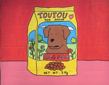 제목이 "Toutou mon amour"인 미술작품 Mou로, 원작, 구아슈