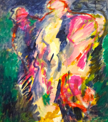 Composition 7303 Ζωγραφική με τίτλο "Composition 7303" από Engelina Zandstra, Αυθεντικά έργα τέχνης, Ακρυλικό Τοποθετήθηκε στο Ξύλινο φορείο…