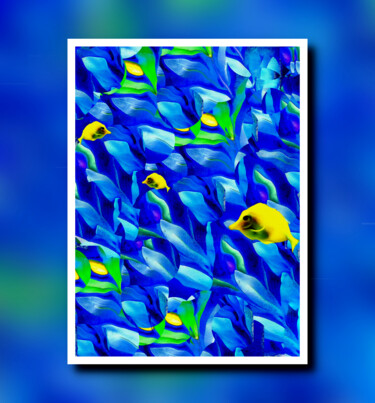 "Yellow and Blue" başlıklı Fotoğraf R.W.Born tarafından, Orijinal sanat, Dijital Fotoğrafçılık