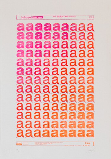 "Typography (Technol…" başlıklı Baskıresim Marçal Prats tarafından, Orijinal sanat, Rizografi