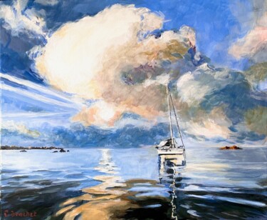 Peinture intitulée "Avis de gros temps" par Pascal Brachet, Œuvre d'art originale, Acrylique