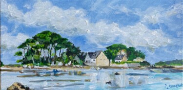 Peinture intitulée "Reflets de Bretagne" par Pascal Brachet, Œuvre d'art originale, Acrylique