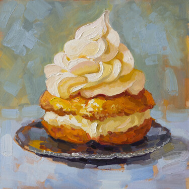 Cream Puff Painting titled "Cream Puff" by Serhii Zavadenko, Original Artwork, Oil