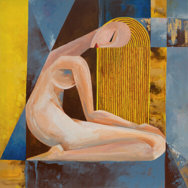 Schilderij getiteld "Trust" door Tetiana Gryshchenko, Origineel Kunstwerk, Acryl Gemonteerd op Frame voor houten brancard