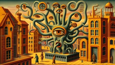 "INVADERS 005" başlıklı Dijital Sanat Karavix tarafından, Orijinal sanat, AI tarafından oluşturulan görüntü