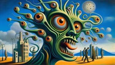 "INVADERS 006" başlıklı Dijital Sanat Karavix tarafından, Orijinal sanat, AI tarafından oluşturulan görüntü