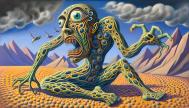 Digital Arts titled "INVADERS 007" by Karavix, Original Artwork, AI generated image