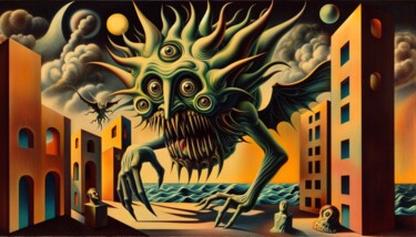 "INVADERS 017" başlıklı Dijital Sanat Karavix tarafından, Orijinal sanat, AI tarafından oluşturulan görüntü